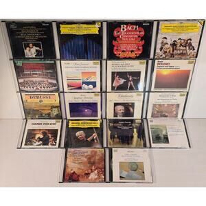 Classical CD Lot 18 Bach Mozart Tchaikovsky Debussy Brahms Vivaldi
